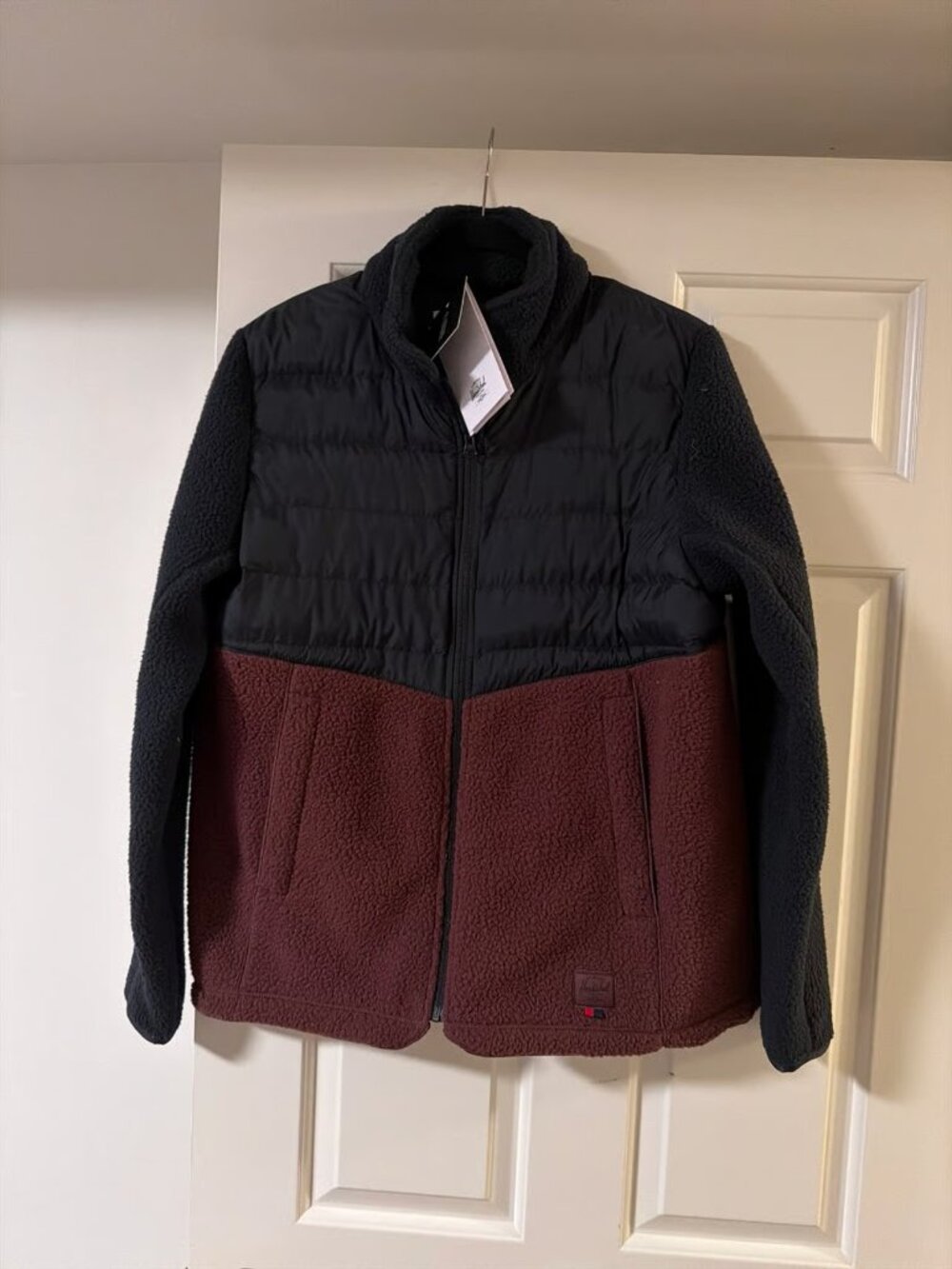 Herschel Supply Co. Colorblock Fleece Puffer Jacket – XL – NWT